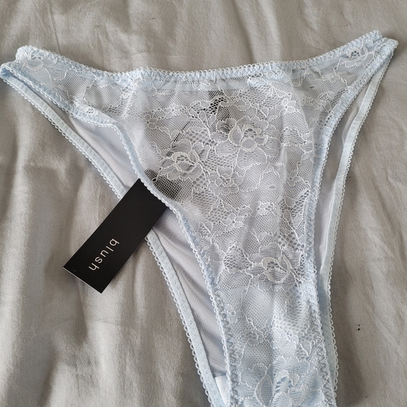 SOLD - NWT powder blue lace panties - Picture 3 of 3